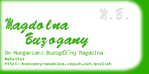 magdolna buzogany business card